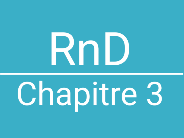 RnD, Chapitre 3