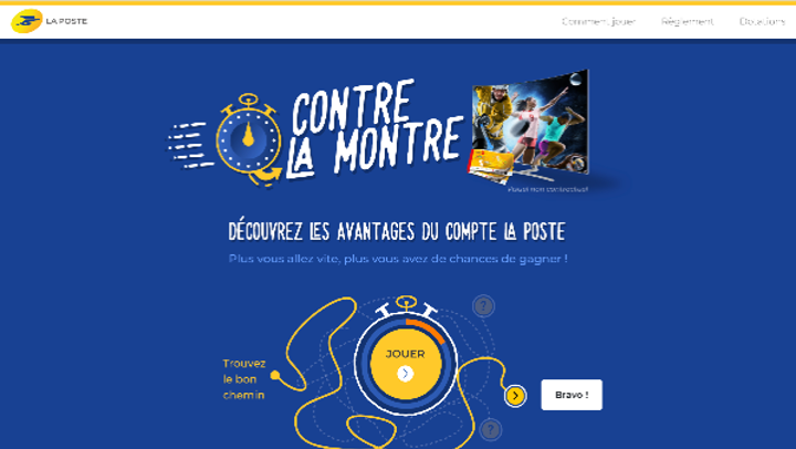 Le jeu "Contre La Montre" du Groupe La Poste