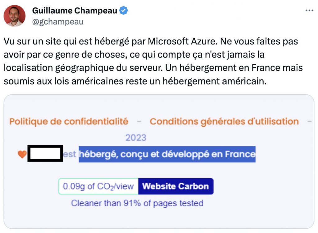 Flou sur la souveraineté numérique