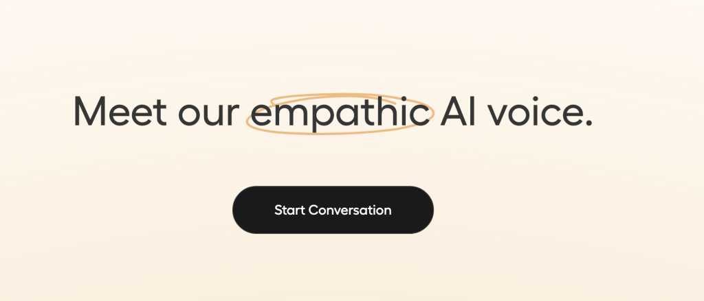 Empathic AI voice