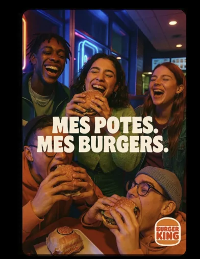 Résultat de la publicité Burger King