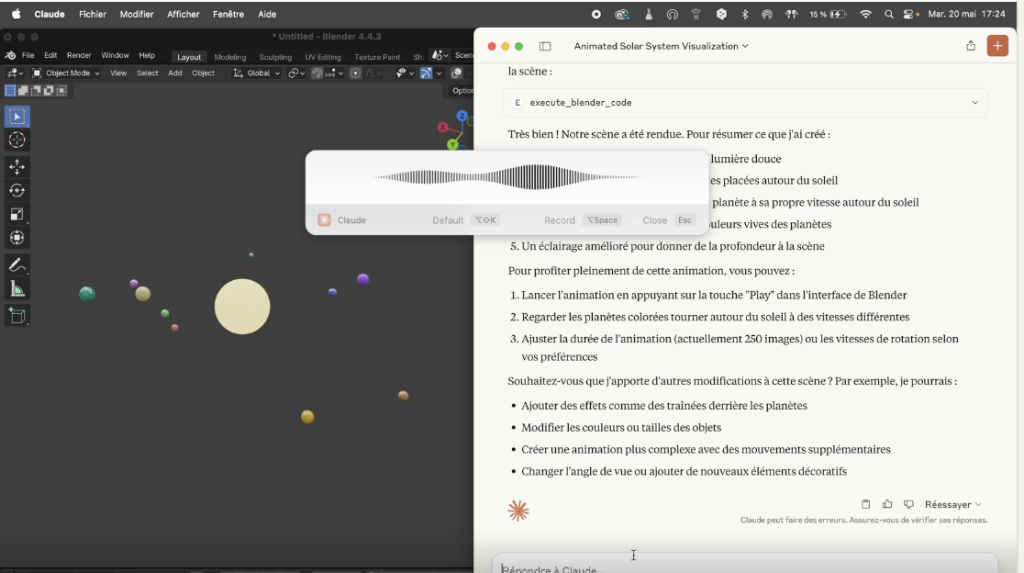 Utilisation de la voix dans Claude 4