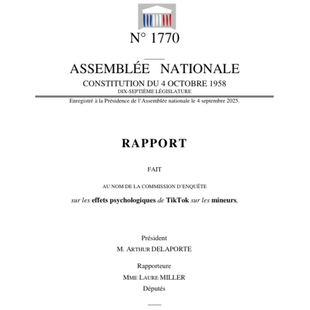 Rapport sur TikTok