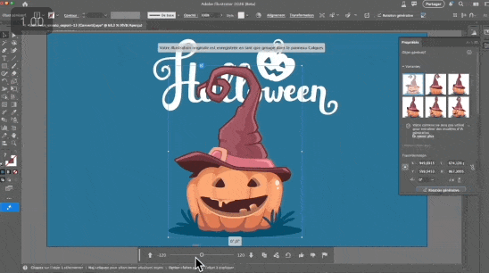 Exemple d'utilisation pour Halloween