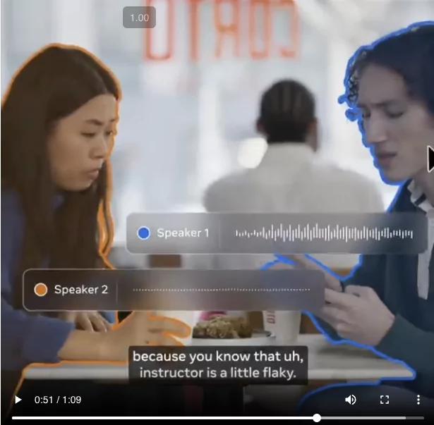 Démonstration SAM Audio par Meta édition sonore à la voix