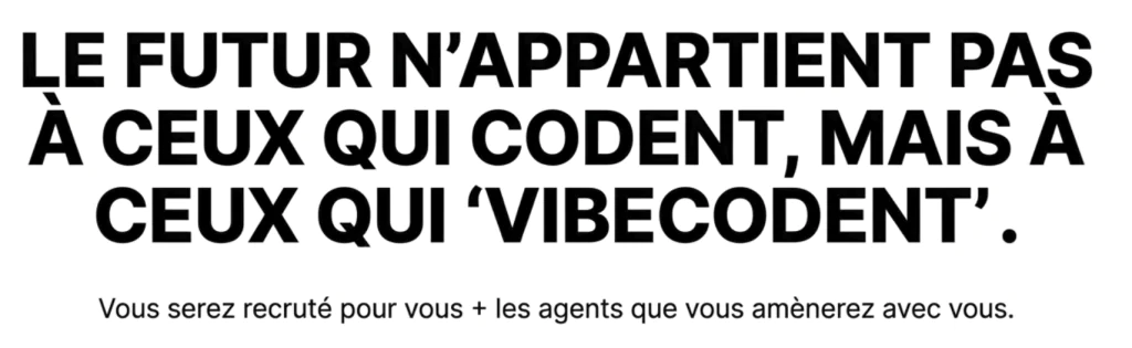 Le futur avec le vibecoding