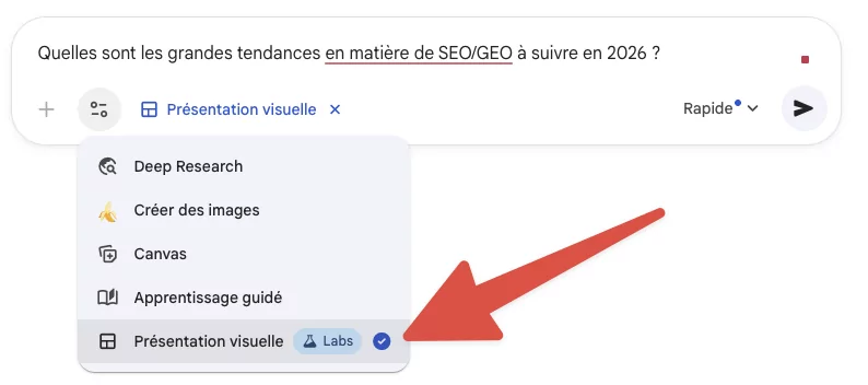 Tendances SEO/GEO Google