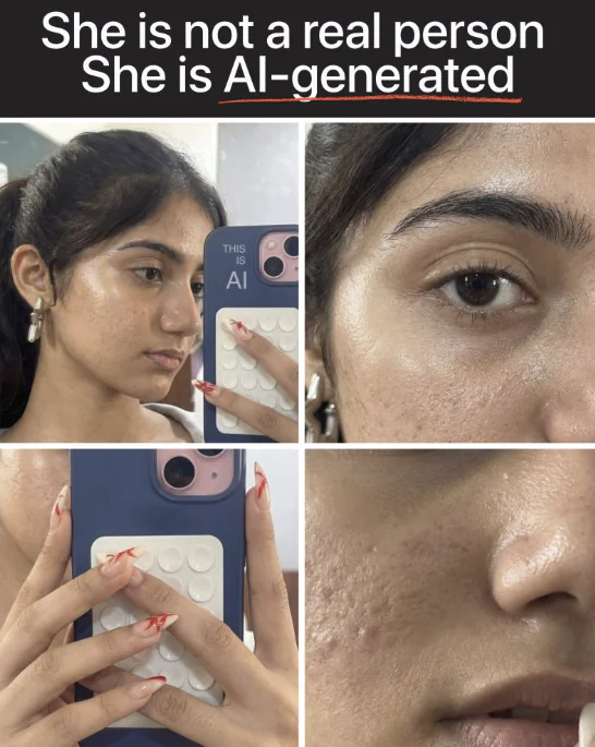 Selfies IA dans un miroir ultra réalistes