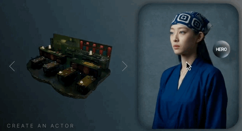 décor de film généré par IA avec personnage intégré Higgsfield Cinema Studio 2.5