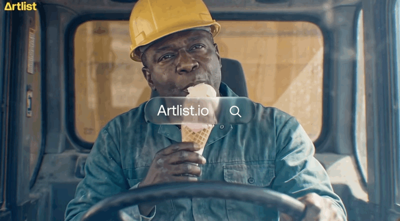 Démonstration tournage en IA Artlist.io