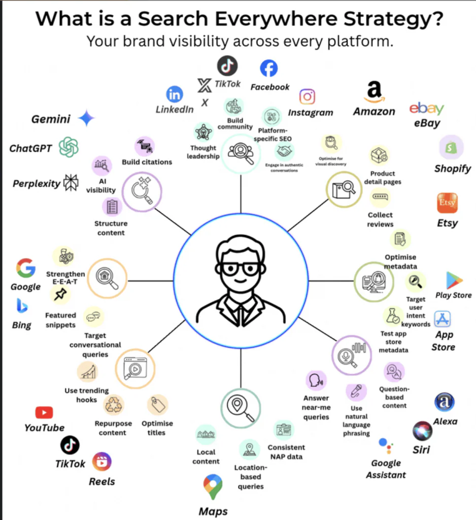 La stratégie Search everywhere : les plateformes où étendre sa visibilité