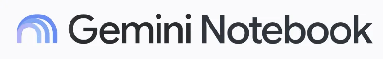 logo Gemini Notebook illustrant l’intégration des outils d’intelligence artificielle de Google dans un environnement de travail unifié